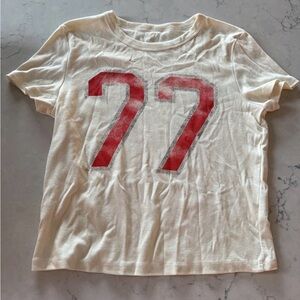 Sombr Official Tour Merch. 77 Baby Tee Shirt Size Large.